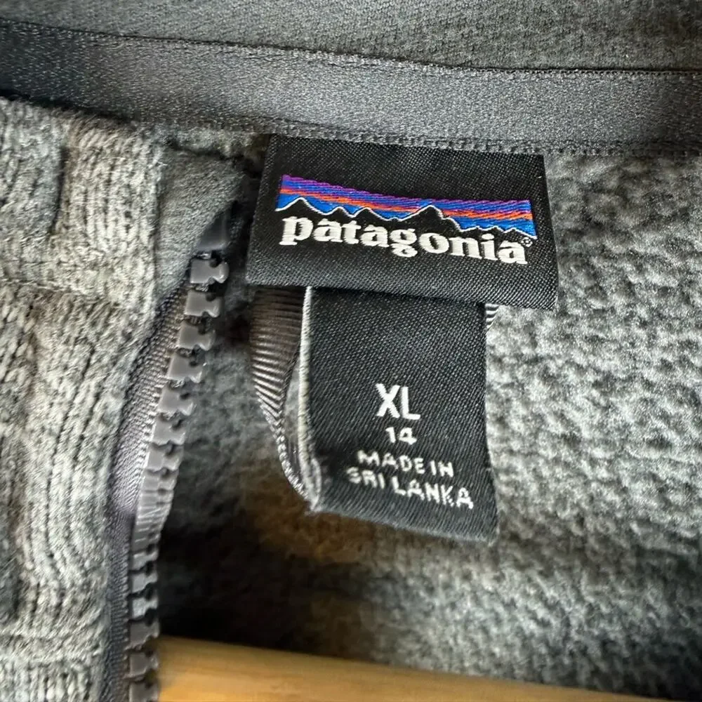 Patagonia Kids Better Sweater 1/4 Zip Fleece Size XL (14)
